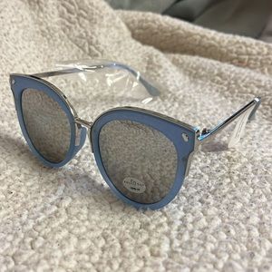 Blue and silver sunglasses from Full Tilt